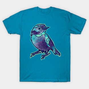 aqua blue little cute bird T-Shirt