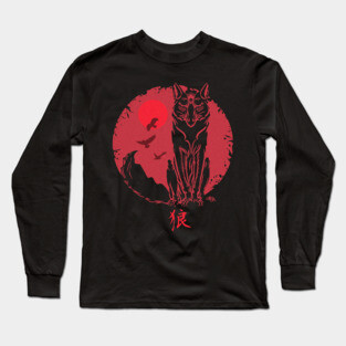 Samurai Wolf Spirit. Long Sleeve T-Shirt
