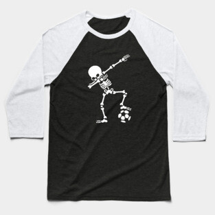 Dab dabbing skeleton football (soccer) Baseball T-Shirt
