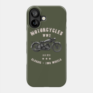 BSA M20 Retro Vintage Motorcycle WW2 Phone Case