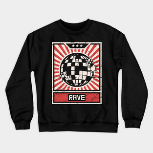 RAVE – Propaganda Disco Ball Crewneck Sweatshirt