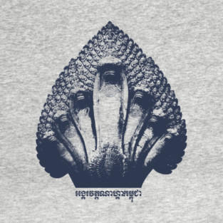 NAGA Angkor Wat Cambodia Navy T-Shirt