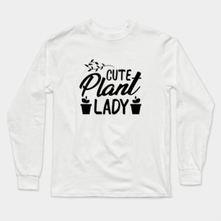Cute plant lady Long Sleeve T-Shirt