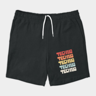 Retro Vintage TECHNO Shorts