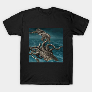 The Giant Squid Attacks! T-Shirt