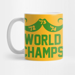 Oakland: '72, '73, '74 World Champs [yellow] Mug