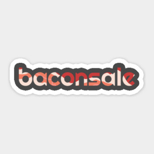 Baconsale - Small Logo Sticker