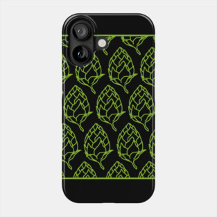 Beer Hops Pattern Green Phone Case