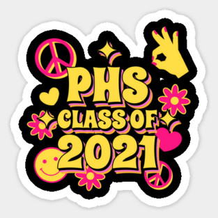 Parkville High School Peace and Love Class of 2021 Sticker