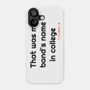 Baconsale Band Name Phone Case