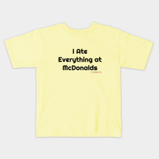 Baconsale Ate McDonalds Kids T-Shirt