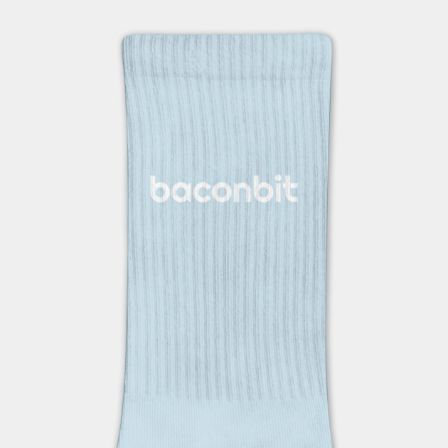 BaconBit - White Print by baconsale