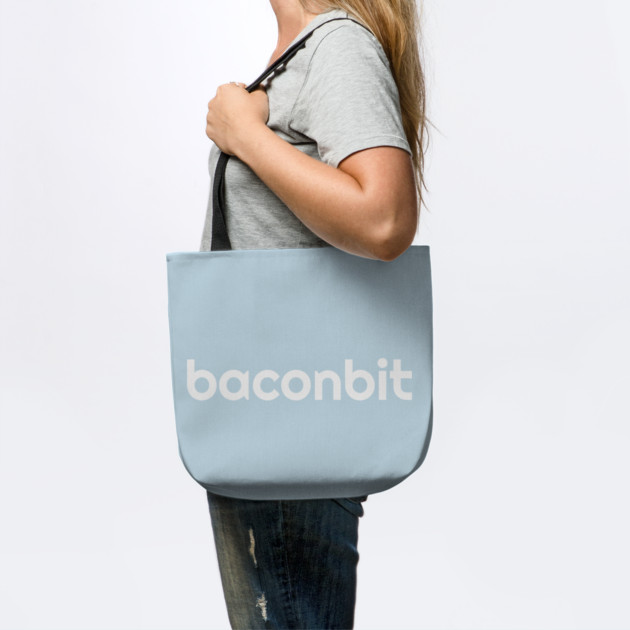 BaconBit - White Print by baconsale