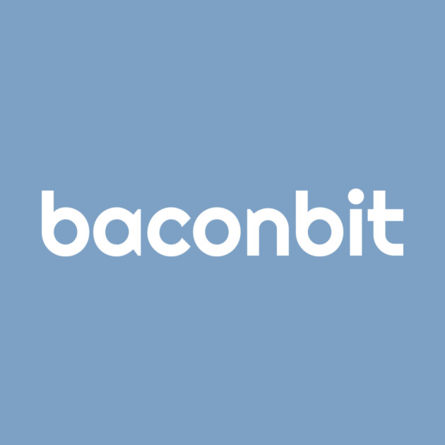 BaconBit - White Print by baconsale