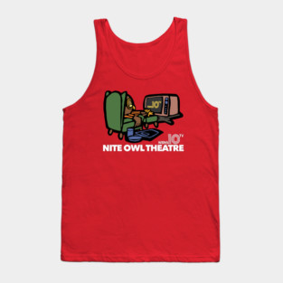 Nite Owl Theatre - Retro Defunct Horror Host Movie Series Tank Top