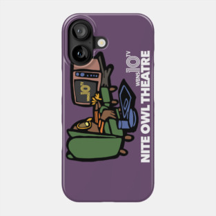 Nite Owl Theatre - Retro Defunct Horror Host Movie Series Phone Case