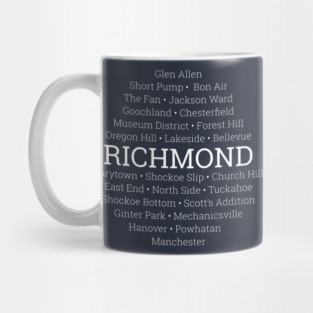 Neighborhoods of Richmond, Virginia Mug