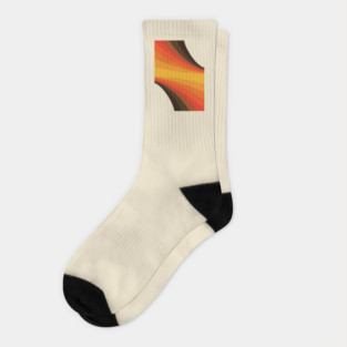 Retro Modern Abstract Shapes Socks