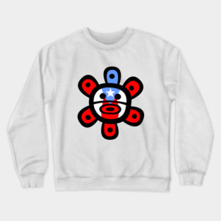 Puerto Rico Taino Sun Boricua Flag Crewneck Sweatshirt