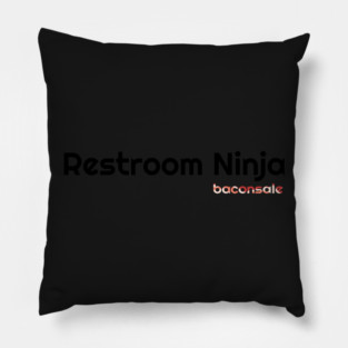 Restroom Ninja Pillow