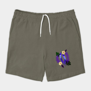 Purple tropical parrots Shorts