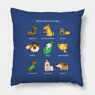 Know you doggo puns! Pillow