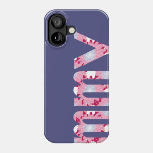 Mommy Floral Art Typography for Mothers Day Phone Case