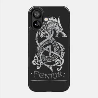 Fenrir: The Monster Wolf of Norse Mythology (Gray) Phone Case