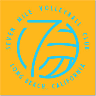 7 Mile Beach Volleyball Club Posters and Art