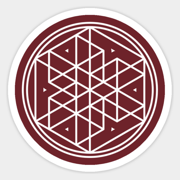 Multi-Dimensional Cube - Awesome Sacred Geometry Design Sticker by Nonstop Shirts