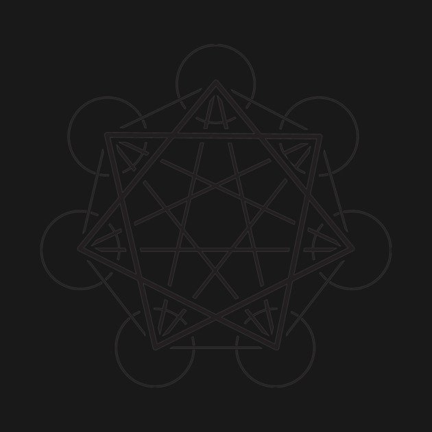 Heptagram (7 sided star) - Awesome Sacred Geometry Design by Nonstop Shirts