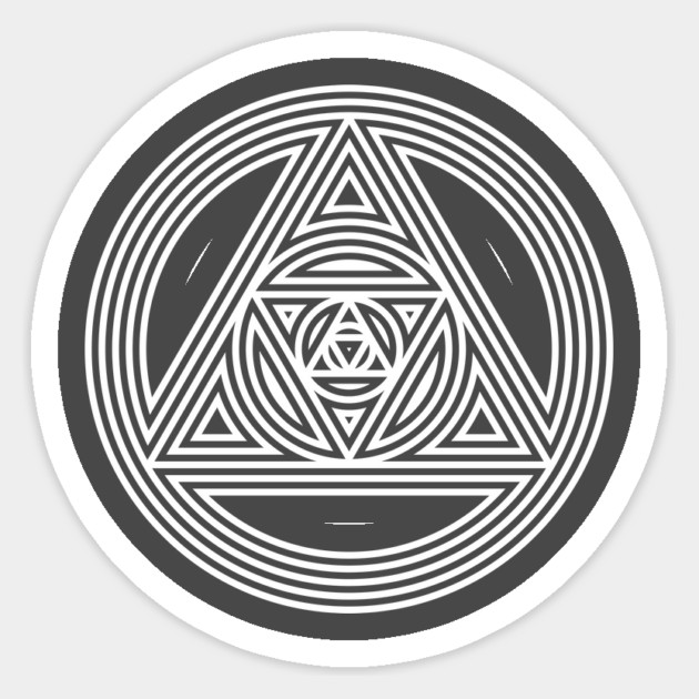 Interlocking Triangles - Awesome Sacred Geometry Design Sticker by Nonstop Shirts