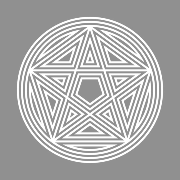 Pentagram (5 sided star) - Awesome Sacred Geometry Design by Nonstop Shirts