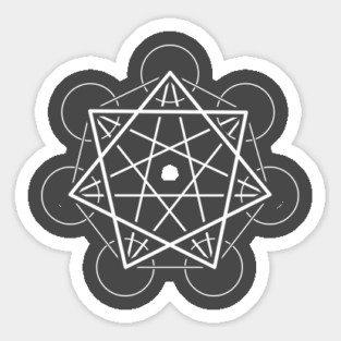 Heptagram (seven sided star) - Awesome Sacred Geometry Design Sticker