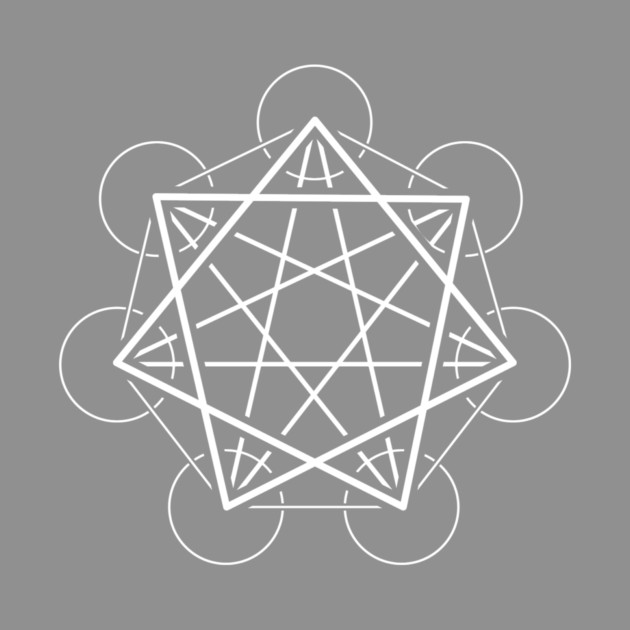 Heptagram (seven sided star) - Awesome Sacred Geometry Design by Nonstop Shirts