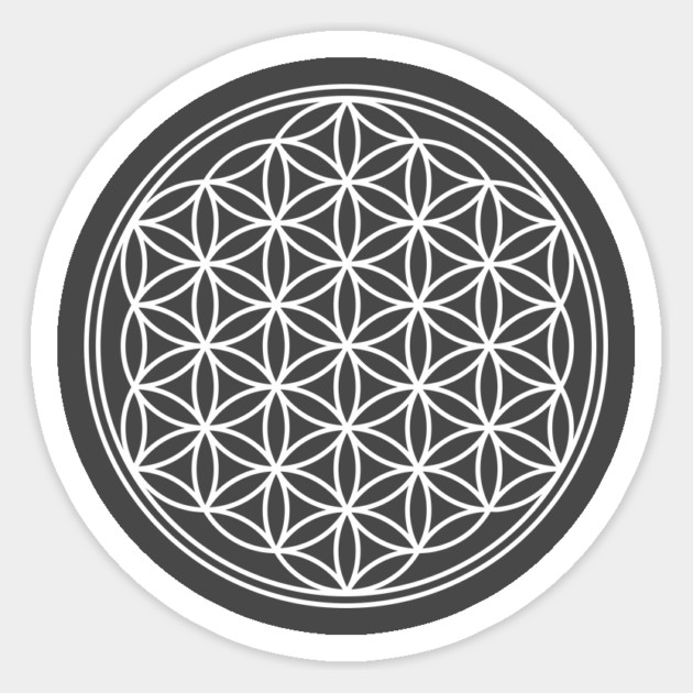 "Flower of Life" - Awesome Sacred Geometry Design Sticker by Nonstop Shirts