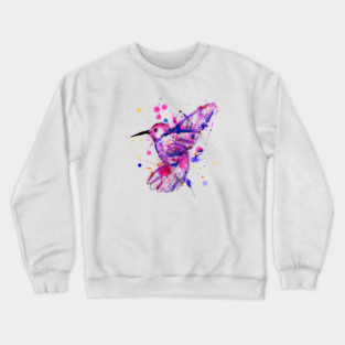 Hummingbird Splatter Crewneck Sweatshirt