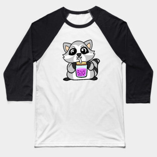 Boba Racoon Baseball T-Shirt