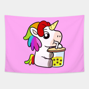 Boba Unicorn Tapestry