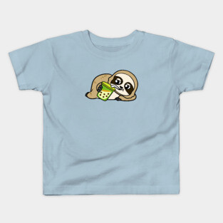 Boba Sloth Kids T-Shirt
