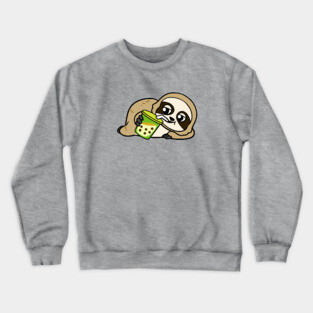 Boba Sloth Crewneck Sweatshirt