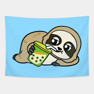 Boba Sloth Tapestry
