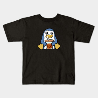 Boba Penguin Kids T-Shirt