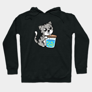 Boba Cat Hoodie