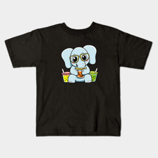Boba Elephant Kids T-Shirt
