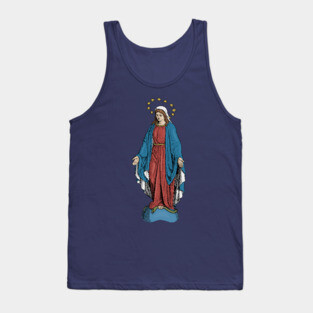 Blessed Virgin Mary Catholic Icon Tank Top