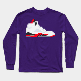 8-bit Jordan 5s Long Sleeve T-Shirt
