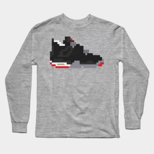 8-bit Jordan 4s Long Sleeve T-Shirt