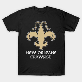 New Orleans Crawfish Boil - Fleur de Lis Crawdaddy Crayfish T-Shirt