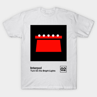 Turn On The Bright Lights / Minimalist Style Graphic Artwork Design T-Shirt